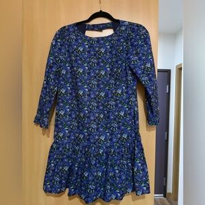 Free People The Avenue Mini Dress Floral Open Back